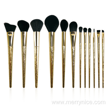 12PC Luxury Gold Makeup Brush Collection